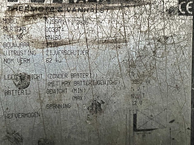 2010 nissan if2a25 vorkheftruck - afbeelding 5 van  13