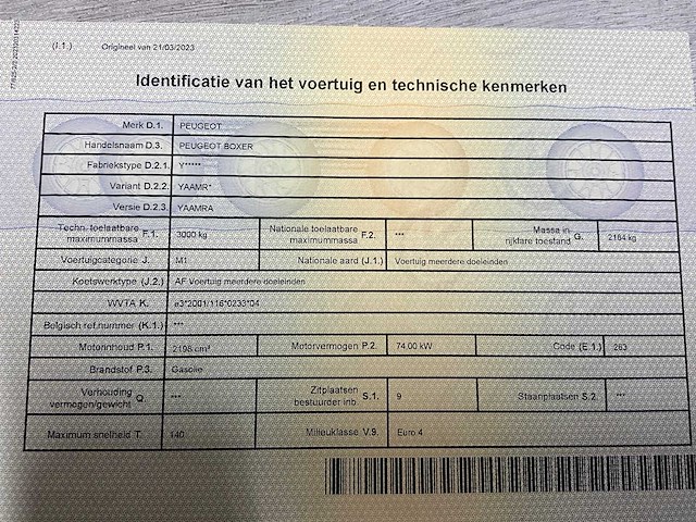 2010 peugeot boxer minibus - 9 personen - trekhaak - afbeelding 49 van  50