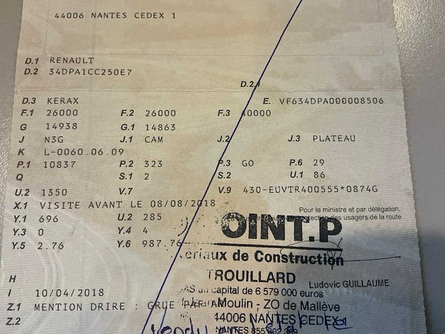 2010 renault kerax 430 vrachtwagen - afbeelding 17 van  24