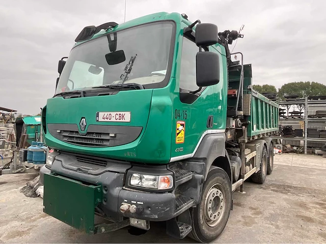 2010 renault kerax 430 vrachtwagenkraan - afbeelding 1 van  33