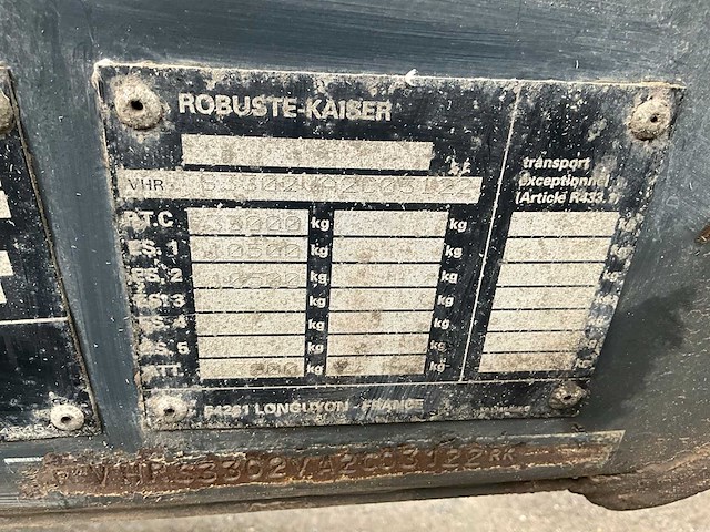 2010 robuste kaiser s3302v37 oplegger - afbeelding 4 van  9