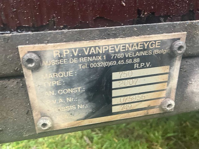 2010 rpv aanhangwagen 750kg - afbeelding 5 van  16