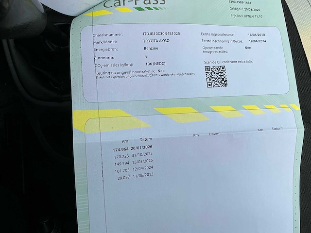 2010 toyota aygo personenauto - afbeelding 17 van  25