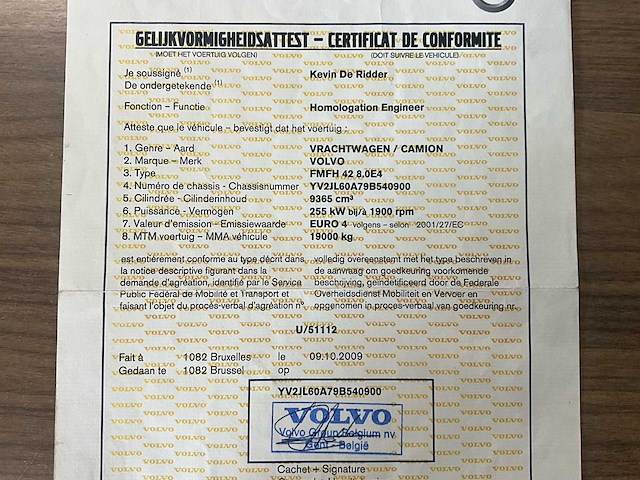 2010 volvo fm hydraulische laadklep - airco - automaat - afbeelding 46 van  57