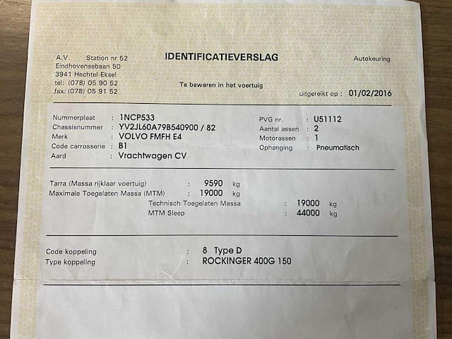 2010 volvo fm hydraulische laadklep - airco - automaat - afbeelding 47 van  57