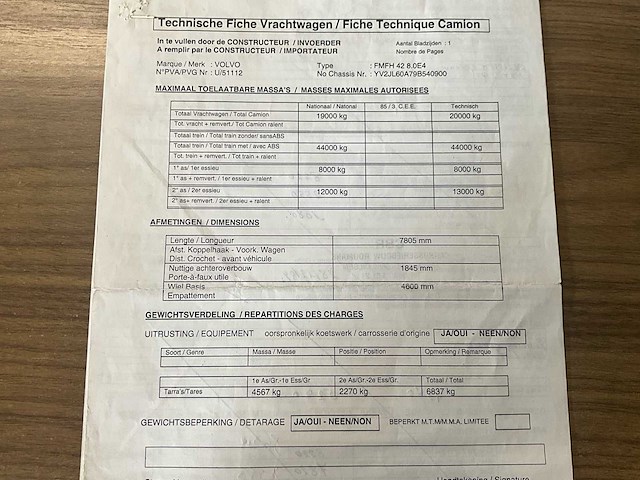 2010 volvo fm hydraulische laadklep - airco - automaat - afbeelding 48 van  57