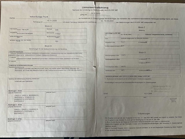 2010 volvo fm hydraulische laadklep - airco - automaat - afbeelding 52 van  57