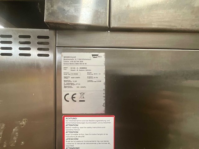 2010 wiesheu professionele bakkerij/patitry oven bakkamgre - afbeelding 8 van  9