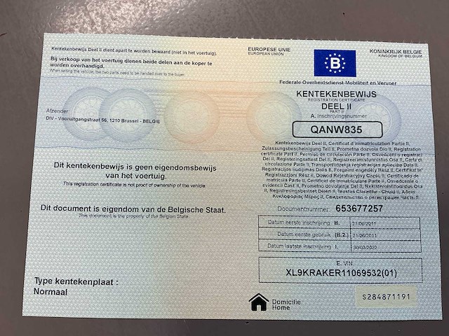 2011 - kraker trailers - walking floor - afbeelding 5 van  16