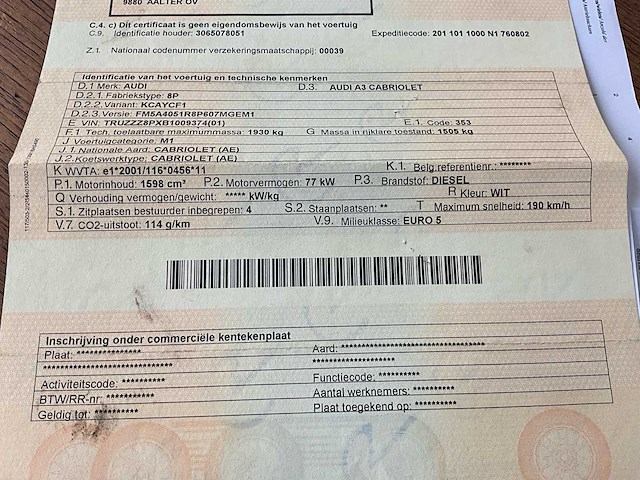 2011 audi a3 cabriolet - afbeelding 25 van  35