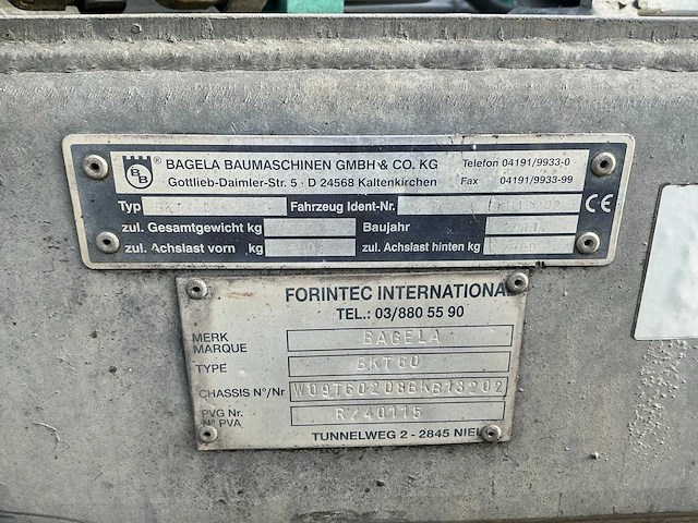 2011 bagela bkt60 haspel aanhangwagen - afbeelding 13 van  21