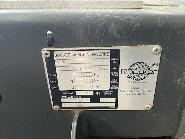 2011 bocker ahk30/1600 aanhangerkraan - afbeelding 9 van  31