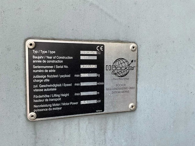 2011 bocker ahk30/1600 aanhangerkraan - afbeelding 10 van  31
