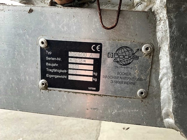 2011 bocker ahk30/1600 aanhangerkraan - afbeelding 25 van  31