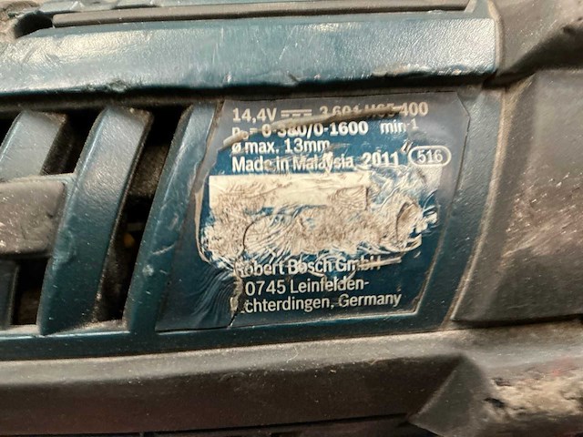 2011 bosch gsr 14,4ve-2-li schroefboormachine - afbeelding 8 van  8