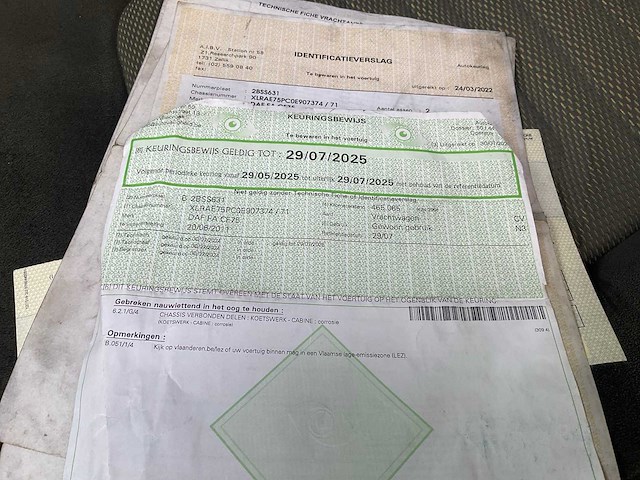 2011 daf fa cf 75 frigovrachtwagen - afbeelding 37 van  50