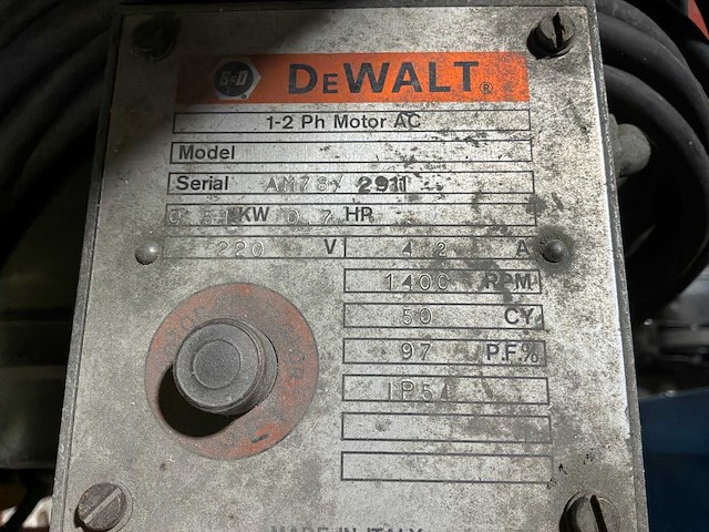 2011 dewalt bs1310 verticale bandzaagmachine - afbeelding 3 van  3