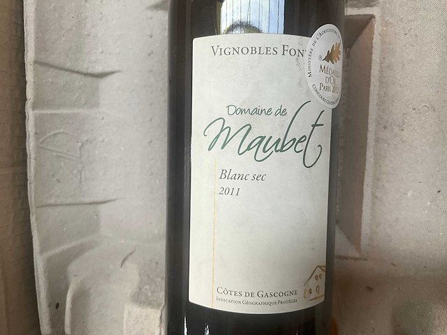 2011 domaine de maubet witte wijn (8x) - afbeelding 4 van  6