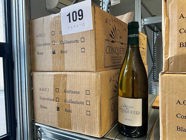 2011 domaines des conquêtes aniane witte wijn (23x) - afbeelding 1 van  3