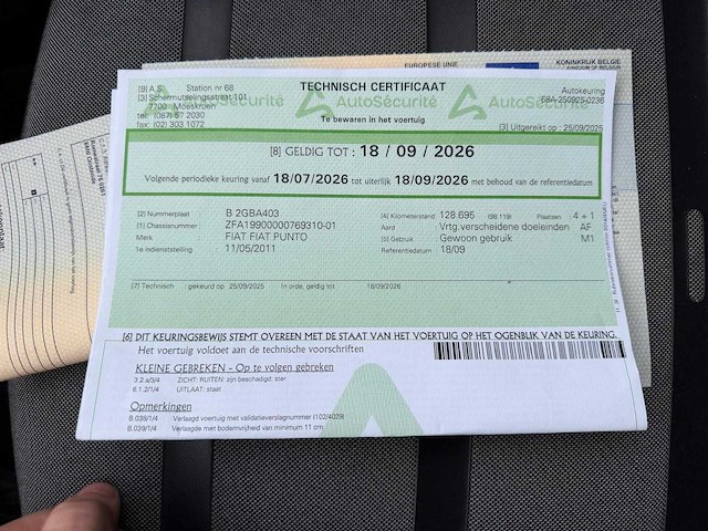 2011 fiat punto - afbeelding 9 van  21