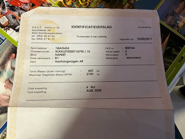 2011 hapert al2700 aanhangwagen - afbeelding 15 van  25