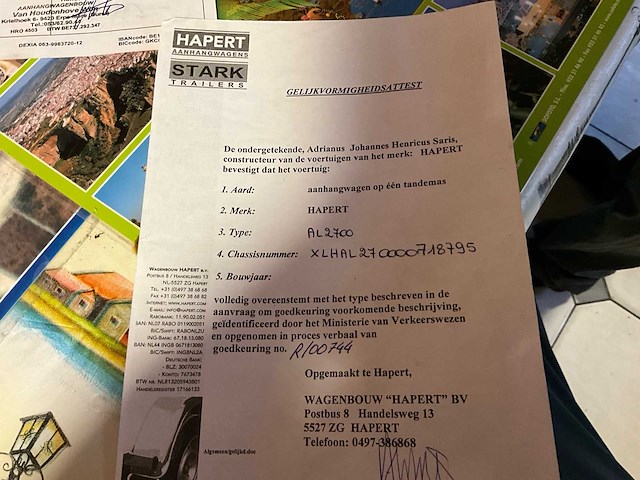 2011 hapert al2700 aanhangwagen - afbeelding 18 van  25