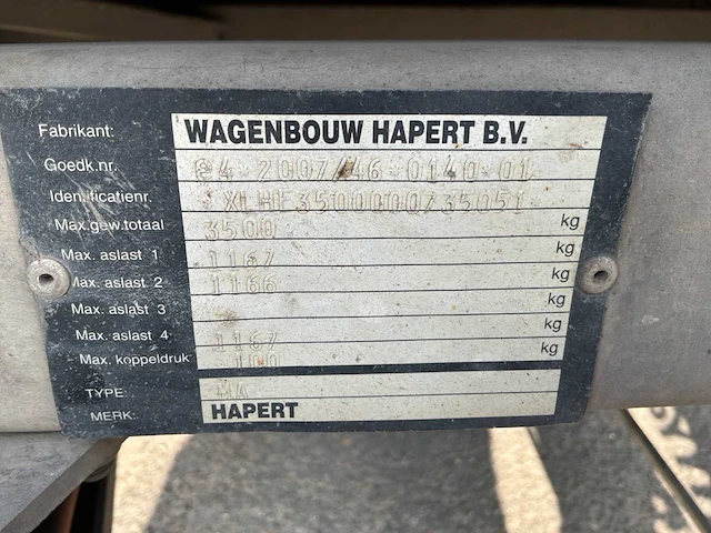 2011 hapert ma aanhangwagen - afbeelding 6 van  13