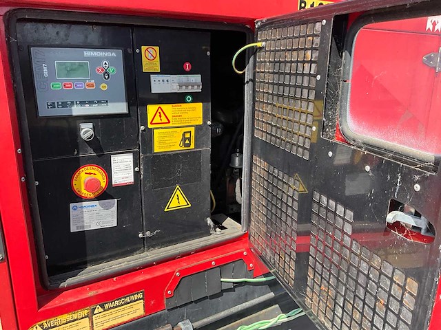 2011 himoinsa hyw 20 stroomgenerator 20kva- geluidgedempt - diesel - afbeelding 3 van  20