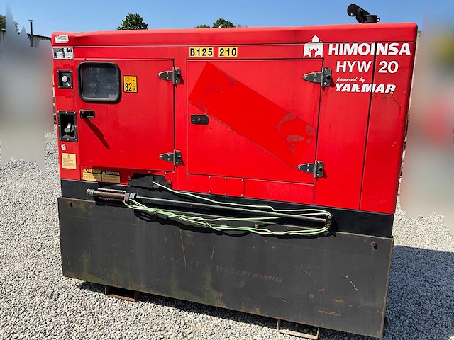 2011 himoinsa hyw 20 stroomgenerator 20kva- geluidgedempt - diesel - afbeelding 1 van  12