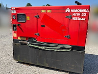 2011 himoinsa hyw 20 stroomgenerator 20kva- geluidgedempt - diesel - afbeelding 1 van  12
