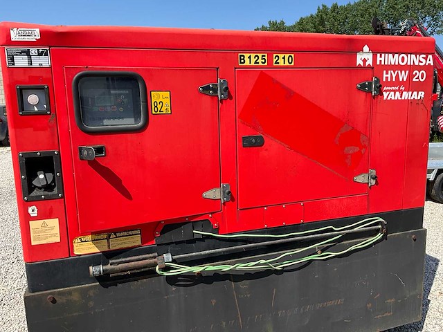 2011 himoinsa hyw 20 stroomgenerator 20kva- geluidgedempt - diesel - afbeelding 12 van  12
