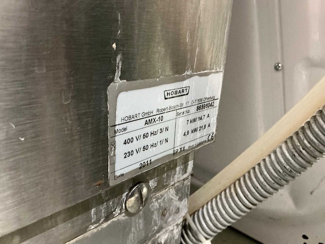 2011 hobart amx-10 doorschuif vaatwasmachine - afbeelding 7 van  7