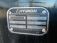 2011 hyundai r60-7 rupsgraafmachine - afbeelding 9 van  21
