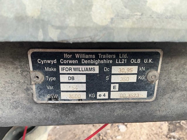 2011 i for williams gp126gm aanhangwagen machine transport - afbeelding 10 van  19