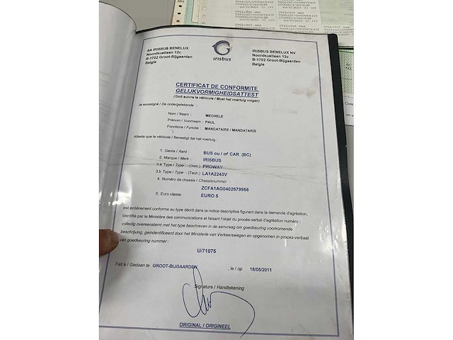 2011 irisbus-iveco stadsbus proway touringcar - afbeelding 5 van  6