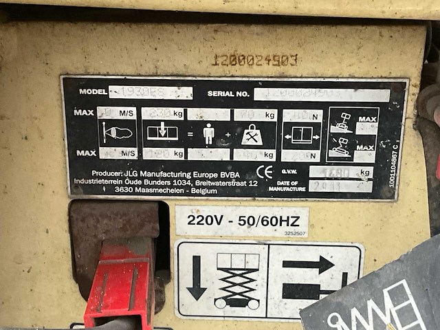 2011 jlg 1930 es schaarlift - afbeelding 11 van  24