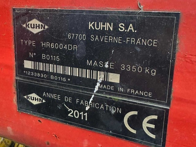 2011 kahn hr6004dr rotary harve - afbeelding 7 van  7