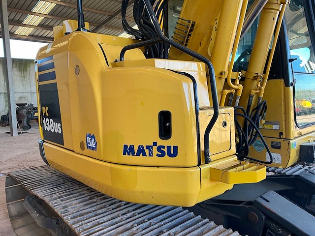 2011 komatsu pc138us-8 rupsgraafmachine - afbeelding 6 van  14