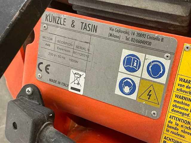 2011 künzle & tasin scorpion parketschuurmachine - afbeelding 5 van  6