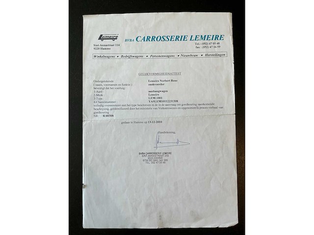 2011 lemeire lem-1001 marktwagen - afbeelding 3 van  3