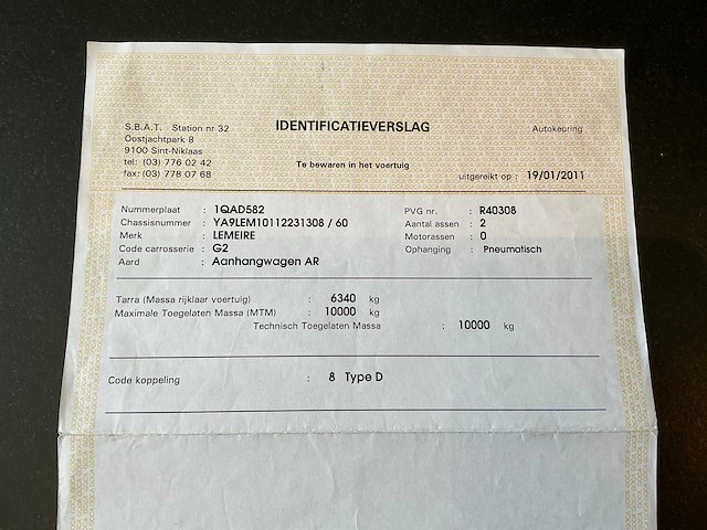 2011 lemeire lem-1001 marktwagen - afbeelding 62 van  65