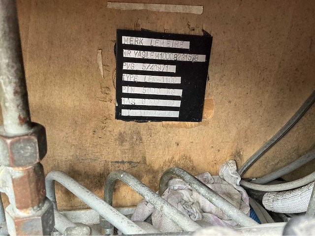 2011 lemeire lem 1100 verkoopwagen - afbeelding 55 van  72