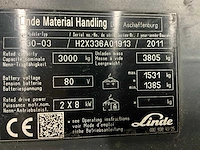 2011 linde e30-03 vorkheftruck - afbeelding 2 van  105