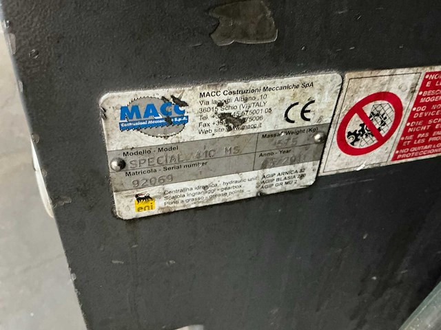 2011 macc special 420 m/s bandzaagmachine - afbeelding 3 van  11