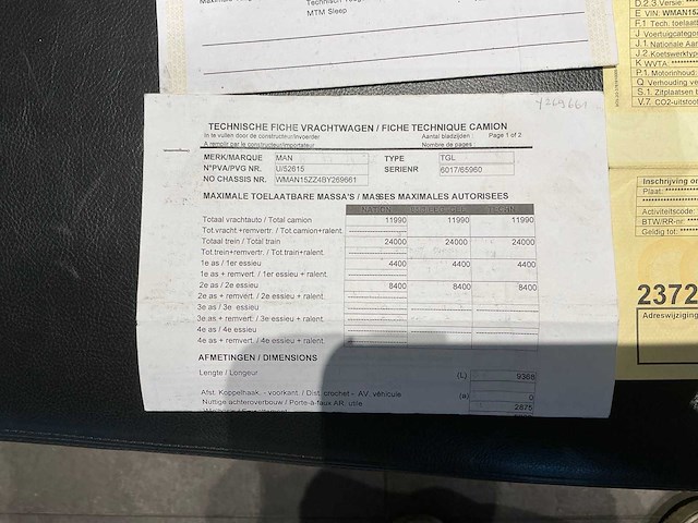2011 man tgl 12.220 vrachtwagen - afbeelding 22 van  33
