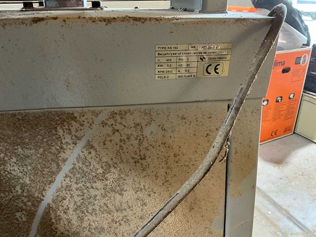 2011 maschinen markt ks 150 langbandschuurmachines - afbeelding 6 van  7