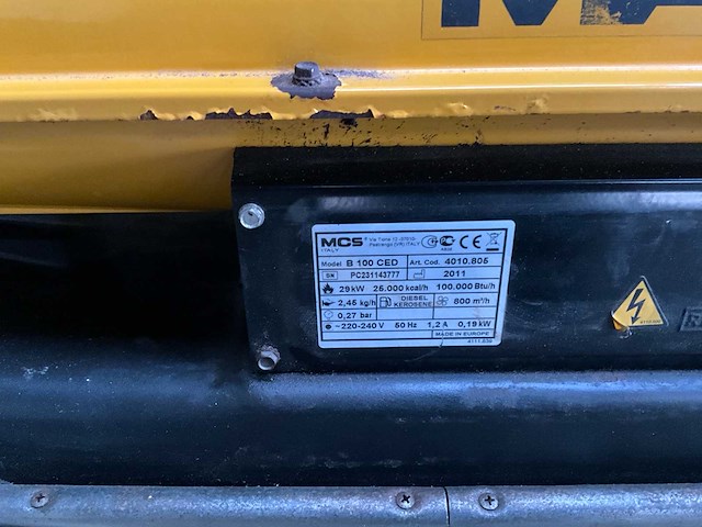 2011 master b100ced heteluchtkanon - afbeelding 4 van  4