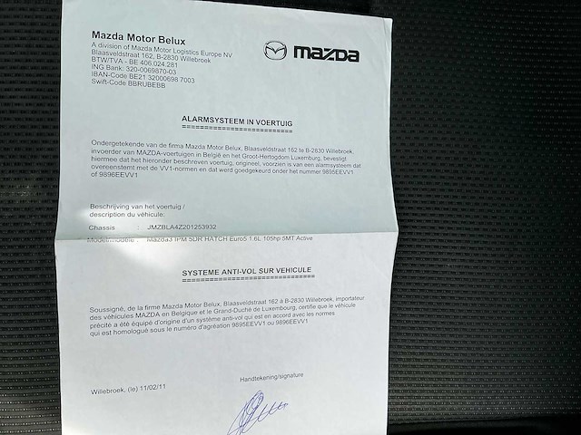 2011 mazda 3 personenauto - afbeelding 15 van  26