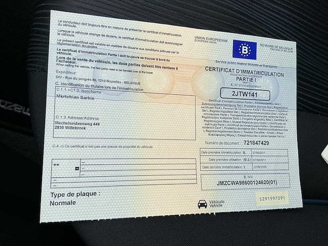 2011 mazda 5 7 plaatsen personenauto - afbeelding 1 van  6