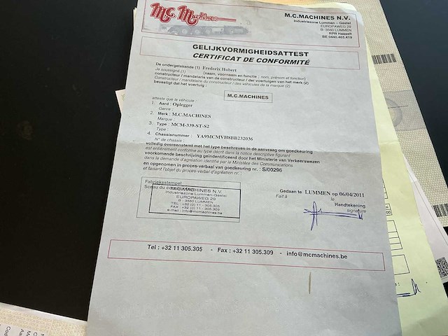 2011 mcm vloeibare chape oplegger - afbeelding 14 van  35